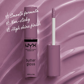 NYX Butter Gloss Marshmallow swatch on skin