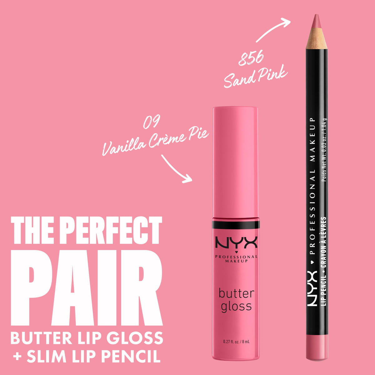 NYX Butter Gloss Vanilla Cream Pie applicator close-up