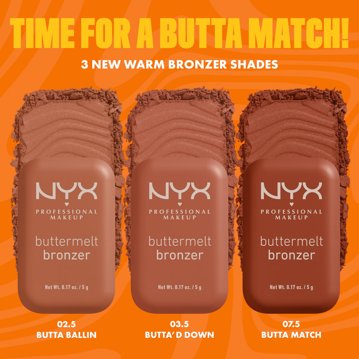 NYX Buttermelt Bronzer close-up of texture