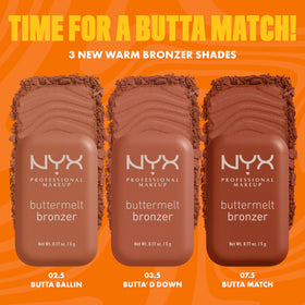 NYX Buttermelt Bronzer close-up of texture