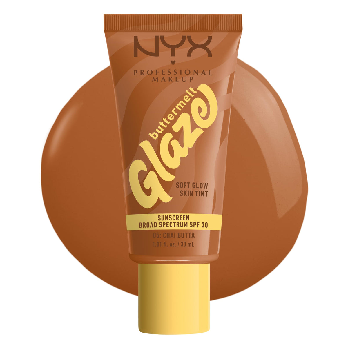 NYX Buttermelt Glaze Skin Tint 05 Chai Butta front view