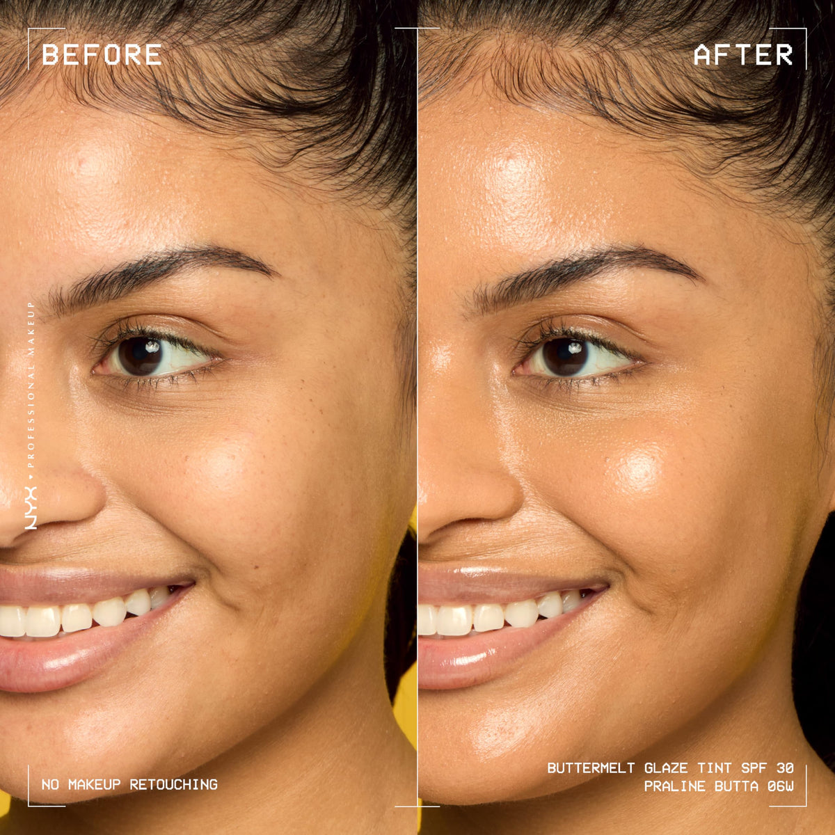 NYX Buttermelt Glaze Skin Tint 06 Praline Butta side view