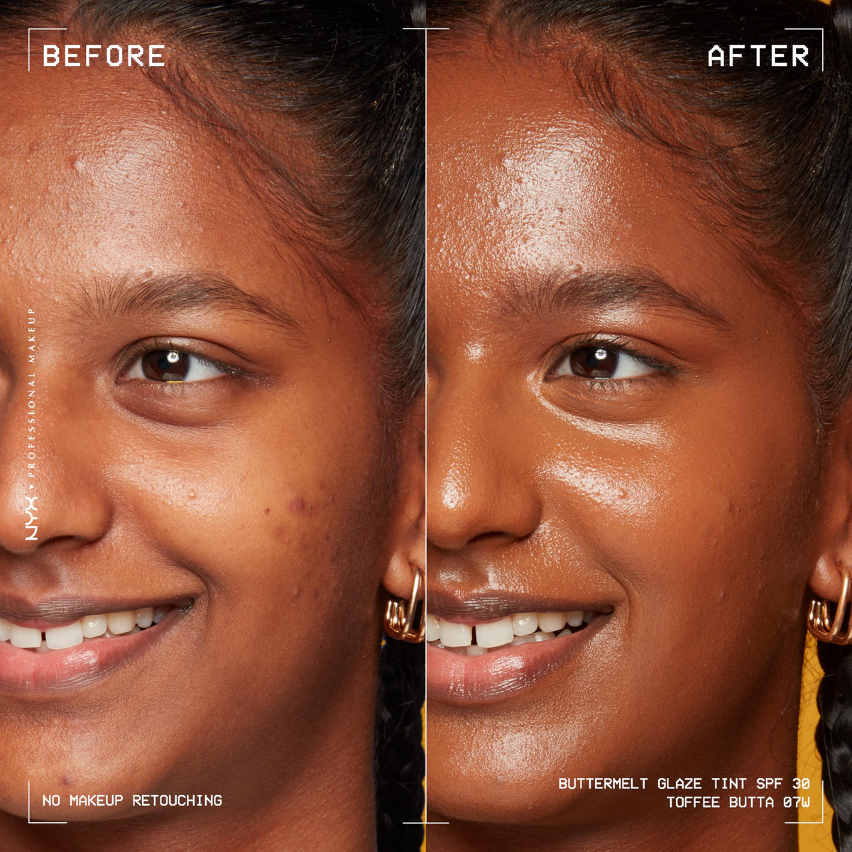 NYX Buttermelt Glaze Skin Tint 07 Toffee Butta side view
