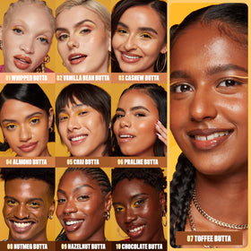 NYX Buttermelt Glaze Skin Tint 07 Toffee Butta swatch on skin