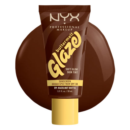 NYX Buttermelt Glaze Skin Tint 09 Hazelnut Butta front view
