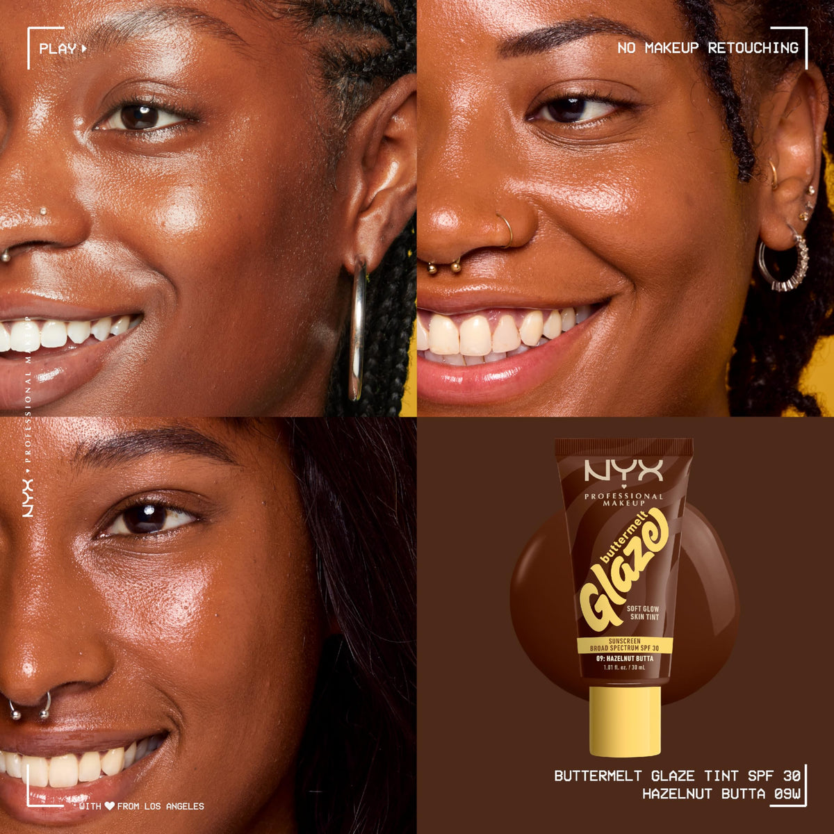 NYX Buttermelt Glaze Skin Tint applied on skin