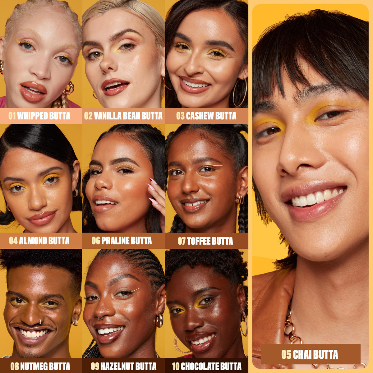 NYX Buttermelt Glaze Skin Tint with other makeup products