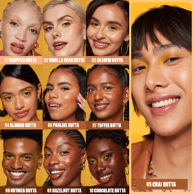 NYX Buttermelt Glaze Skin Tint with other makeup products