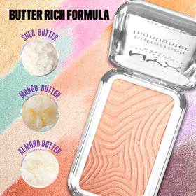 NYX Buttermelt Highlighter 10 Glaze It Butta in lifestyle setting