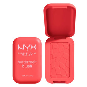 NYX Buttermelt Powder Blush front view with packaging