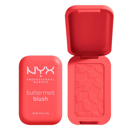 NYX Buttermelt Powder Blush front view with packaging