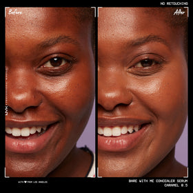 NYX Concealer Serum Caramel on skin swatch