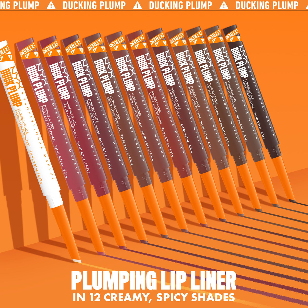 NYX Duck Plump Lip Liner Beige support in makeup setup