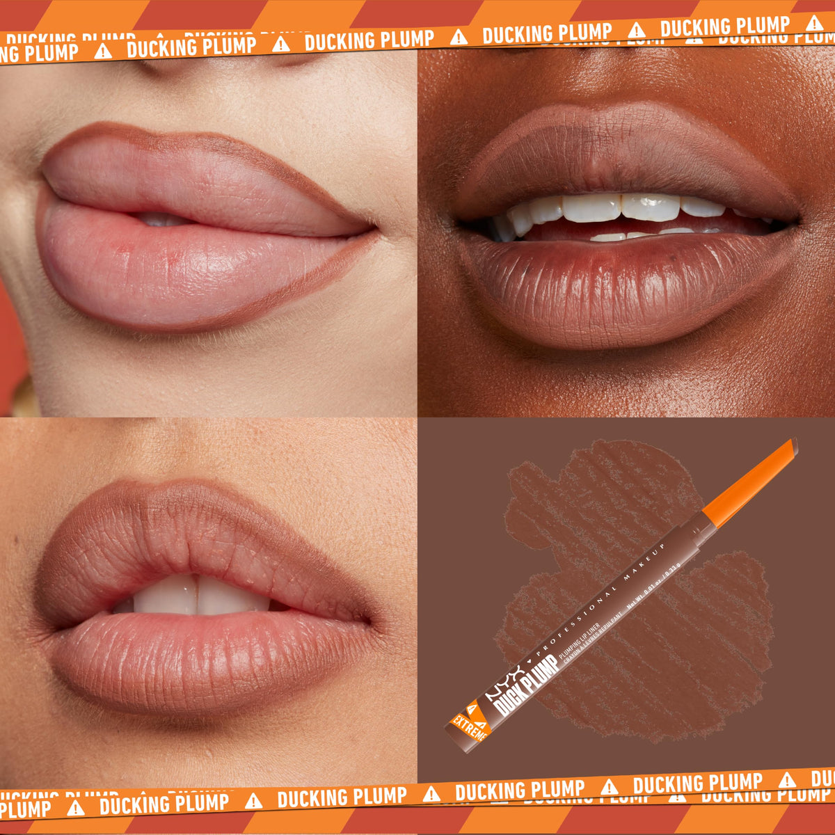 NYX Duck Plump Lip Liner Beige support packaging