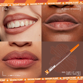 NYX Duck Plump Lip Liner showing dual-edged precision tip