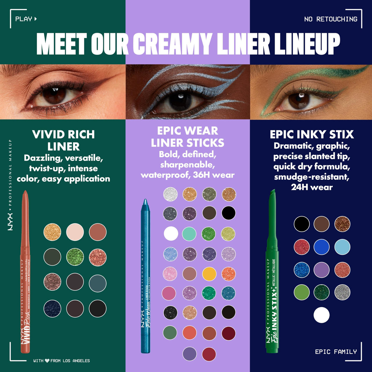 NYX Epic Inky Stix Eyeliner in vibrant green shade
