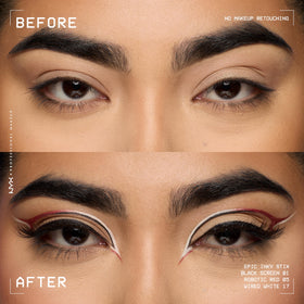 NYX Epic Inky Stix Eyeliner showing smooth application