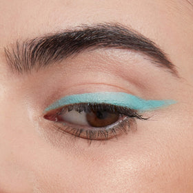 NYX Epic Wear Liner Stick Blue Trip applied on eyelid