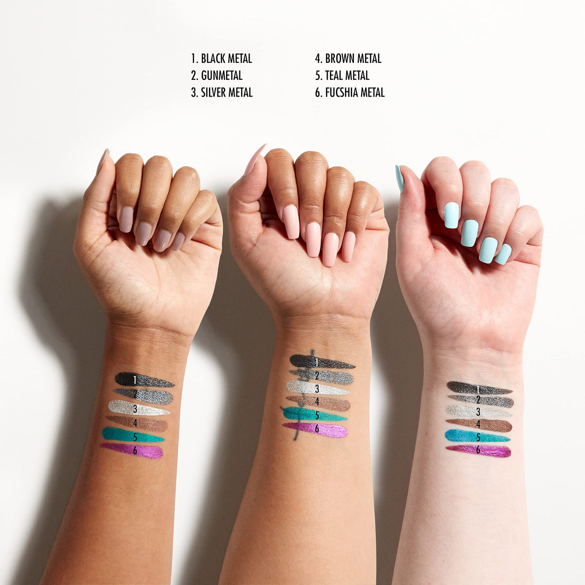 NYX Epic Wear Liquid Liner Gun Metal applied in graphic design