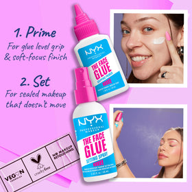 NYX Face Glue Gripping Primer on a vanity table