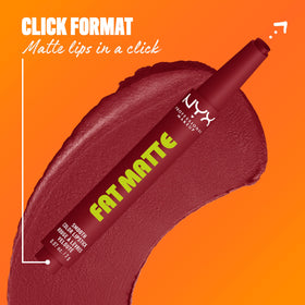 NYX Fat Matte Lipstick Berry Smooth with lip liner