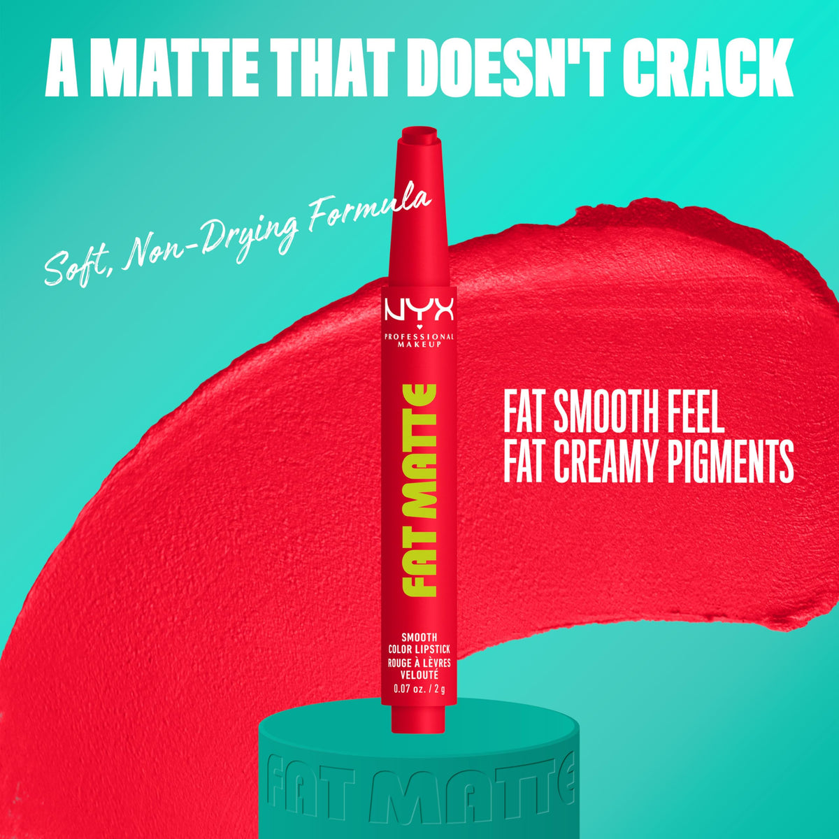 NYX Fat Matte Lipstick Fuzzy Flame packaging
