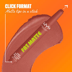NYX Fat Matte Lipstick Rose Robe side view