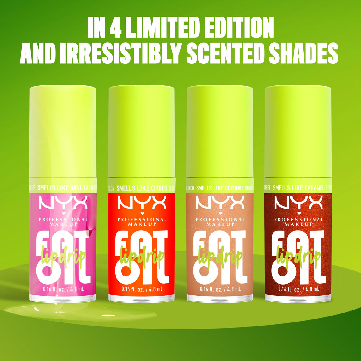 NYX Fat Oil Lip Drip Caramelt Mami in a makeup bag