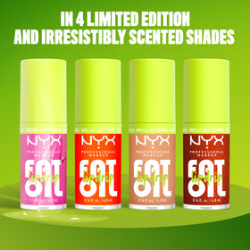 NYX Fat Oil Lip Drip Caramelt Mami in a makeup bag