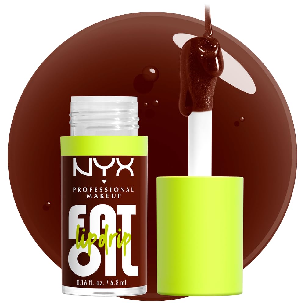 NYX Fat Oil Lip Drip in Rich Chocolate front view
