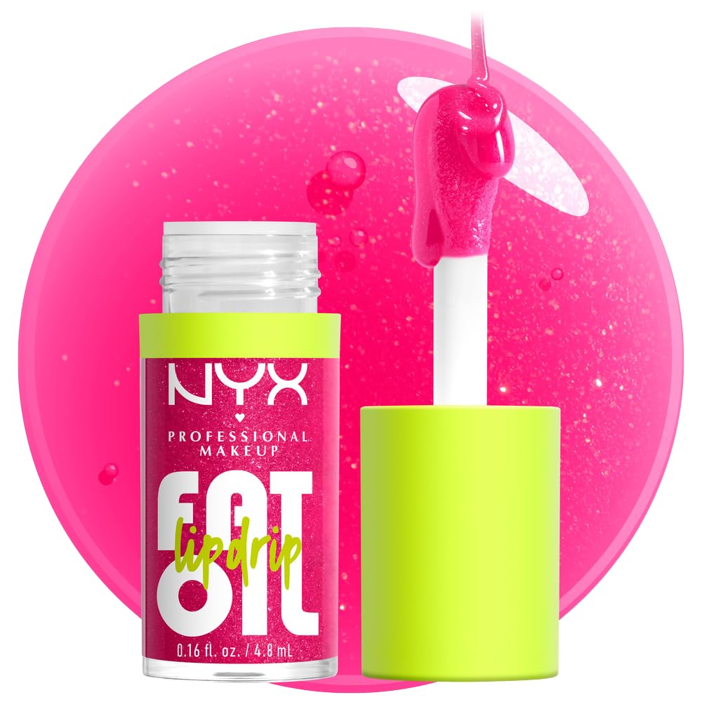 NYX Fat Oil Lip Drip in Shimmering Magenta front view