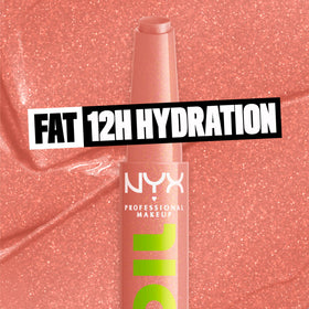 NYX Fat Oil Slick Click Lip Balm Group Chat click mechanism close-up