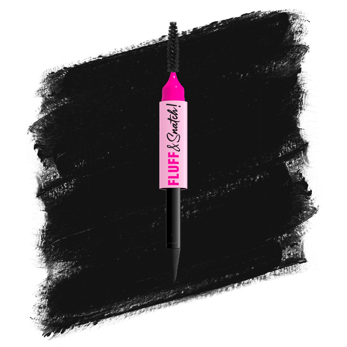 NYX Fluff & Snatch Brow Powder Pen in Black front view
