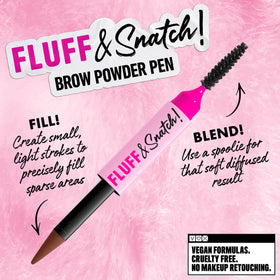 NYX Fluff & Snatch Brow Powder Pen side view