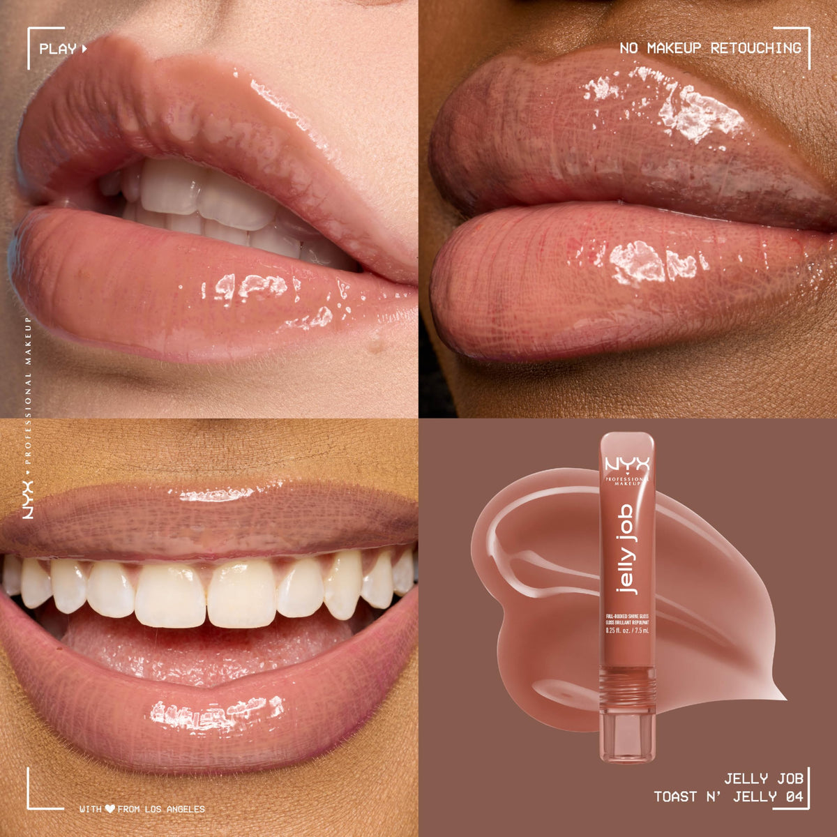 NYX Jelly Job Lip Gloss applicator close-up