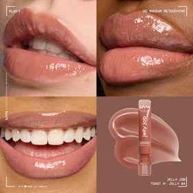 NYX Jelly Job Lip Gloss applicator close-up