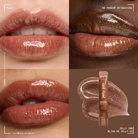 NYX Jelly Job Lip Gloss back view with ingredient list