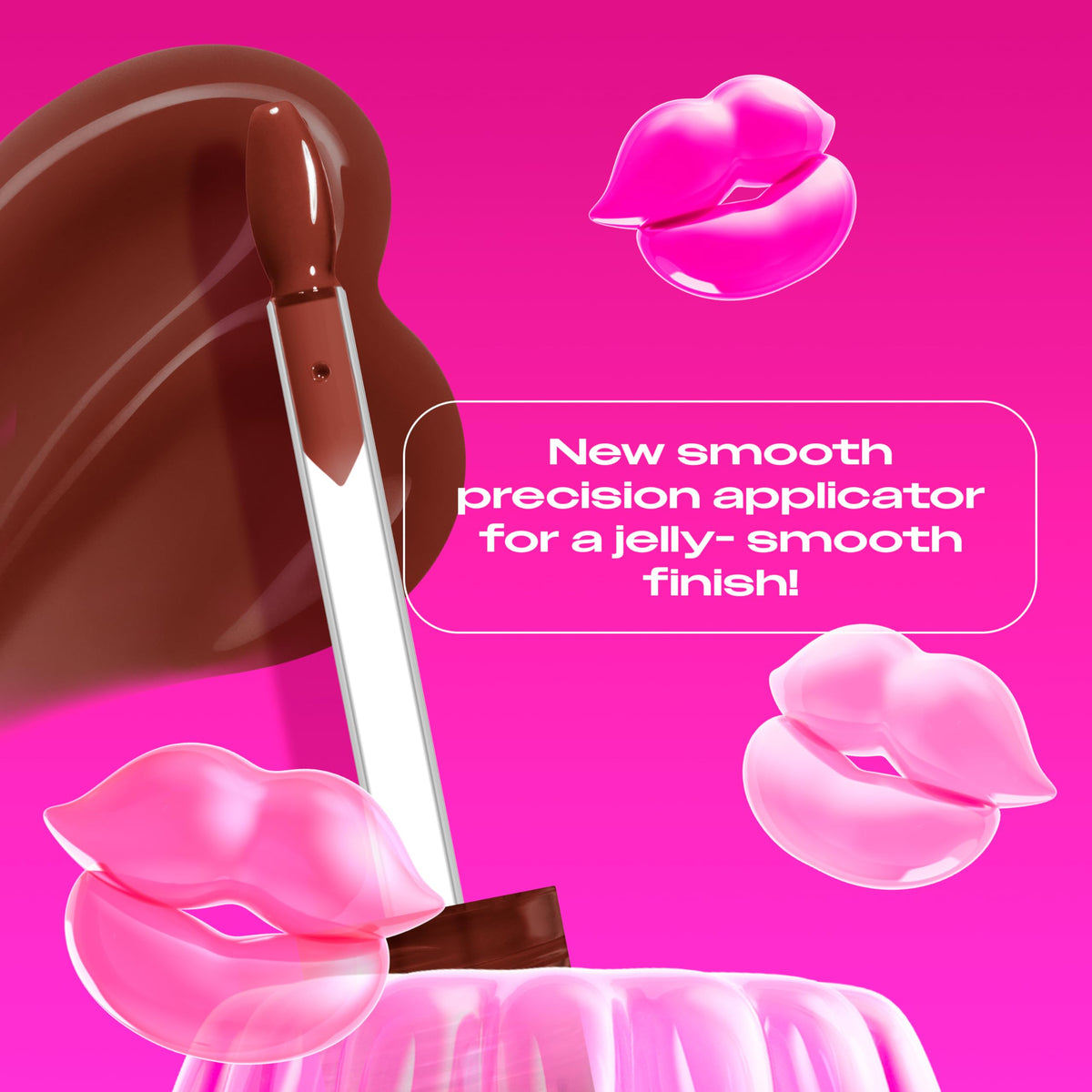 NYX Jelly Job Lip Gloss Chocolate Brown swatch on skin