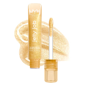 NYX Jelly Job Lip Gloss in Gold Shimmer front view
