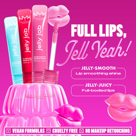 NYX Jelly Job Lip Gloss packaging with ingredients