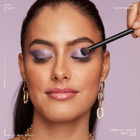 NYX Jumbo Eye Pencil Donut Lilac swatch on skin