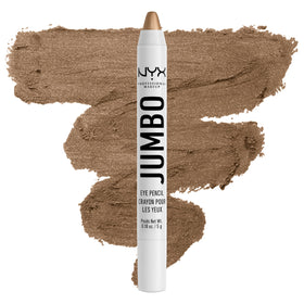 NYX Jumbo Eye Pencil Iced Mocha applied as eyeshadow