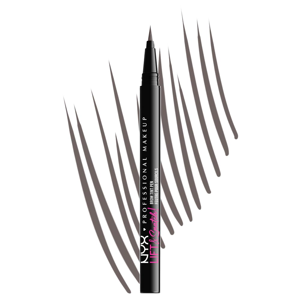 NYX Lift & Snatch Eyebrow Tint Pen Gray Black front view