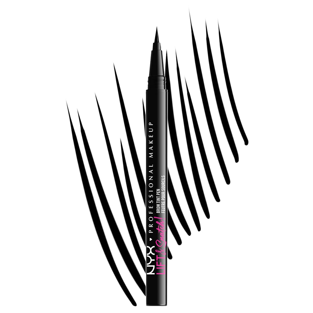 NYX Lift & Snatch Eyebrow Tint Pen in Black front view