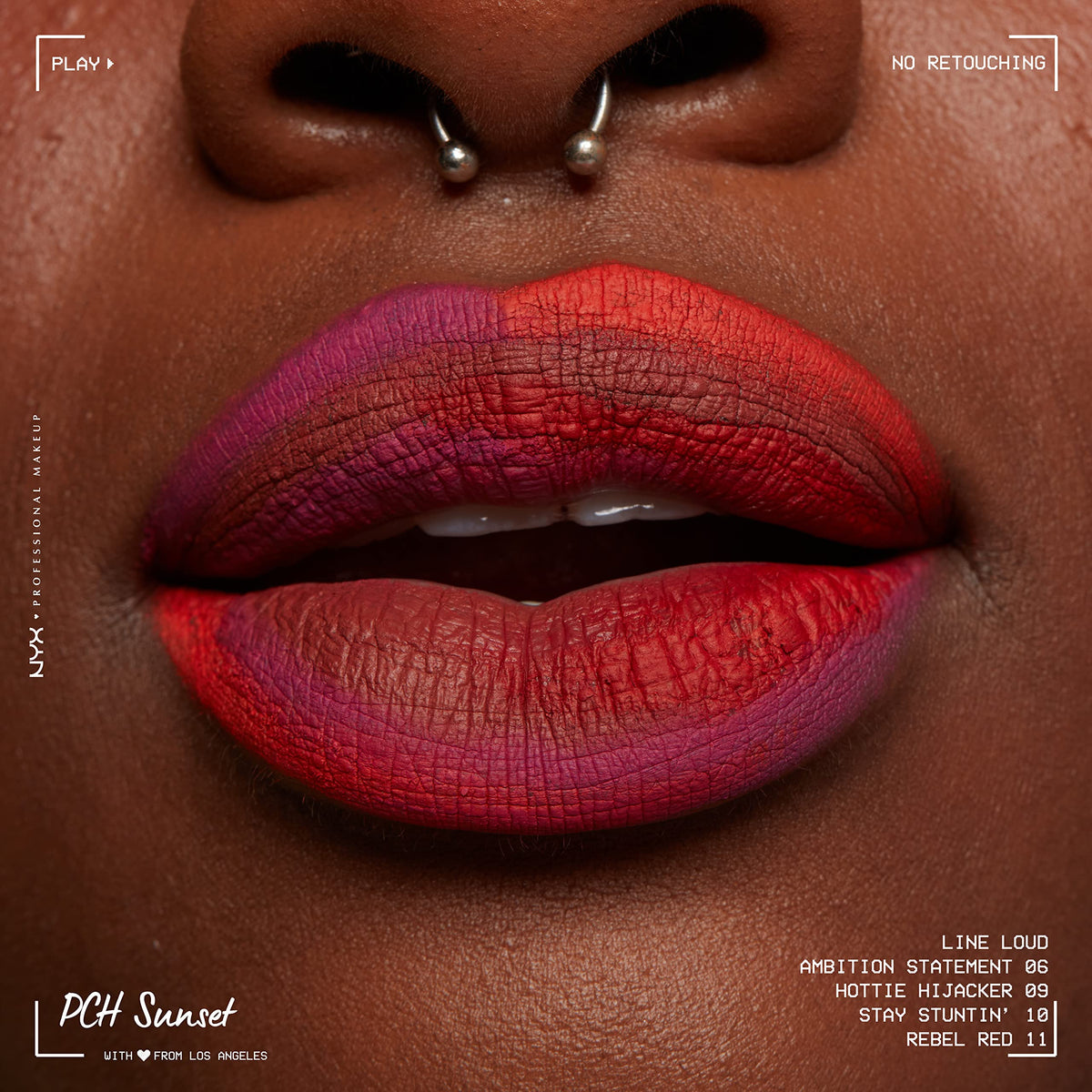 NYX Line Loud Lip Liner Hottie Hijacker in a makeup kit