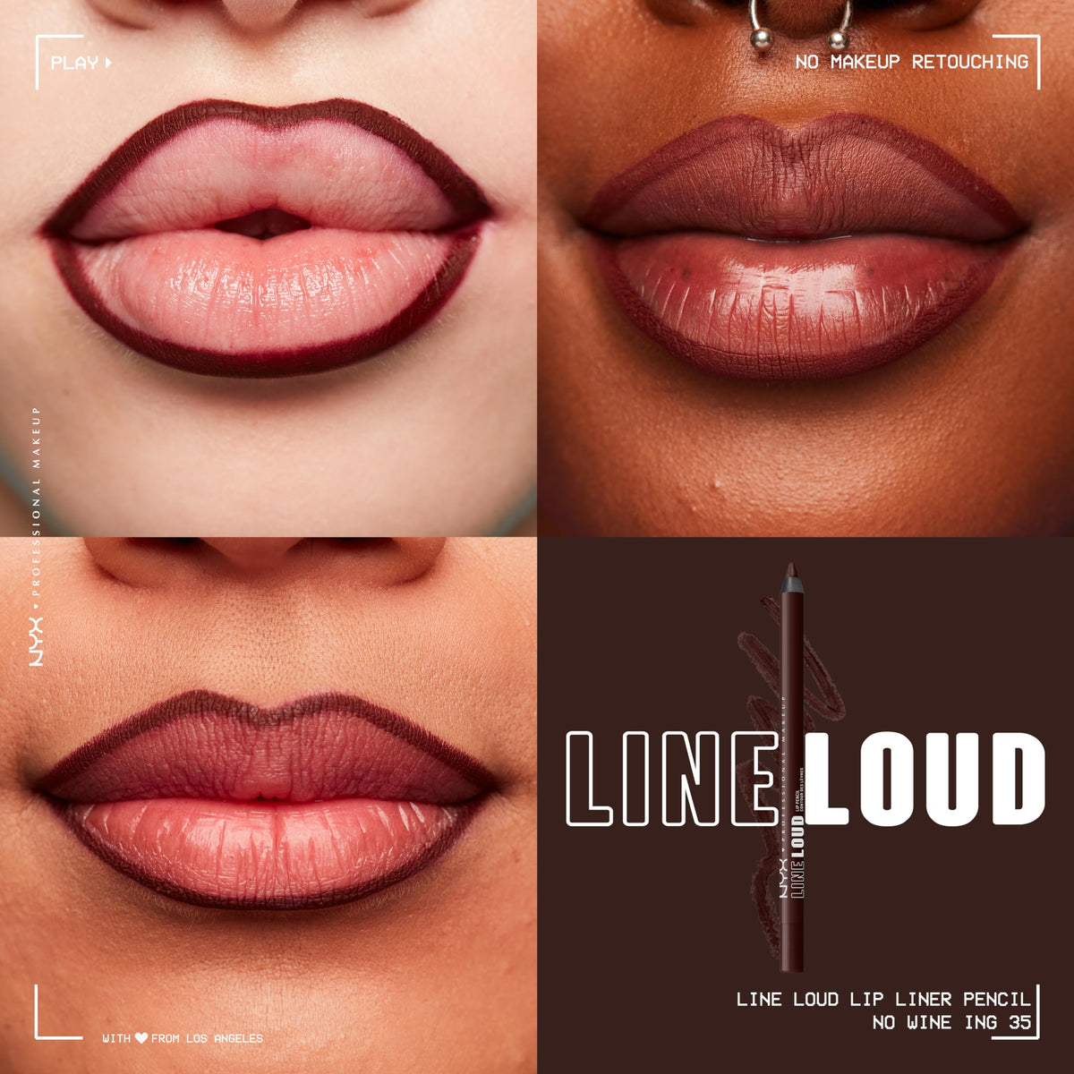 NYX Line Loud Lip Liner packaging on a white background