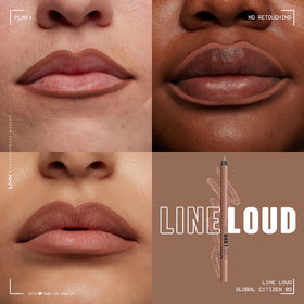 NYX Line Loud Lip Liner swatch on skin