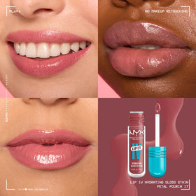 NYX Lip IV Hydrating Glossy Lip Stain applicator close-up