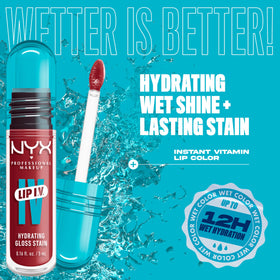 NYX Lip IV Hydrating Glossy Lip Stain applicator close-up