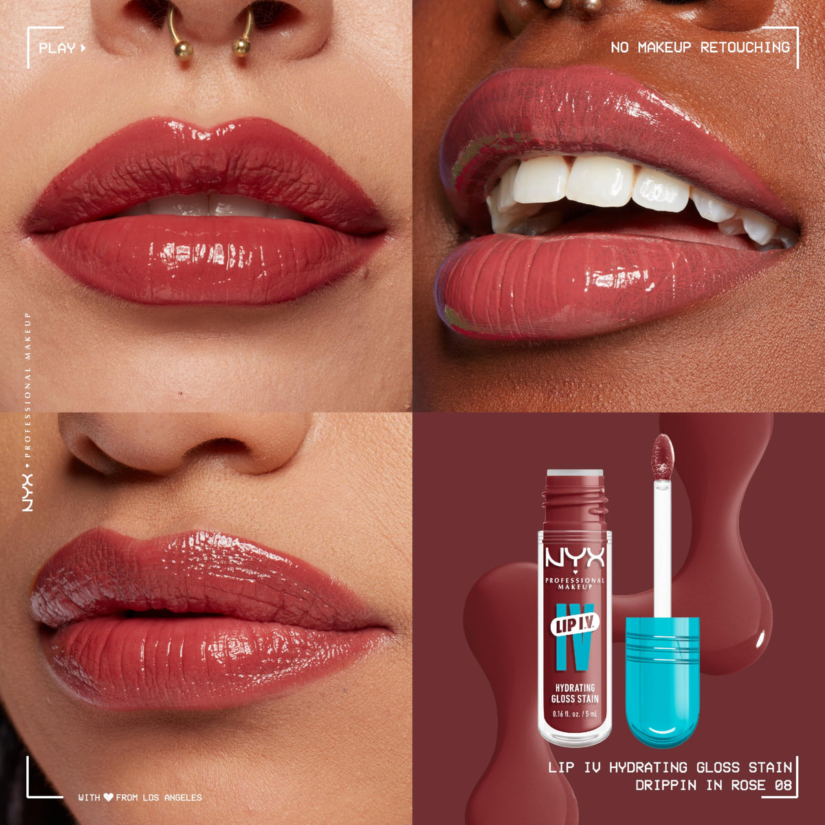 NYX Lip IV Hydrating Glossy Lip Stain packaging